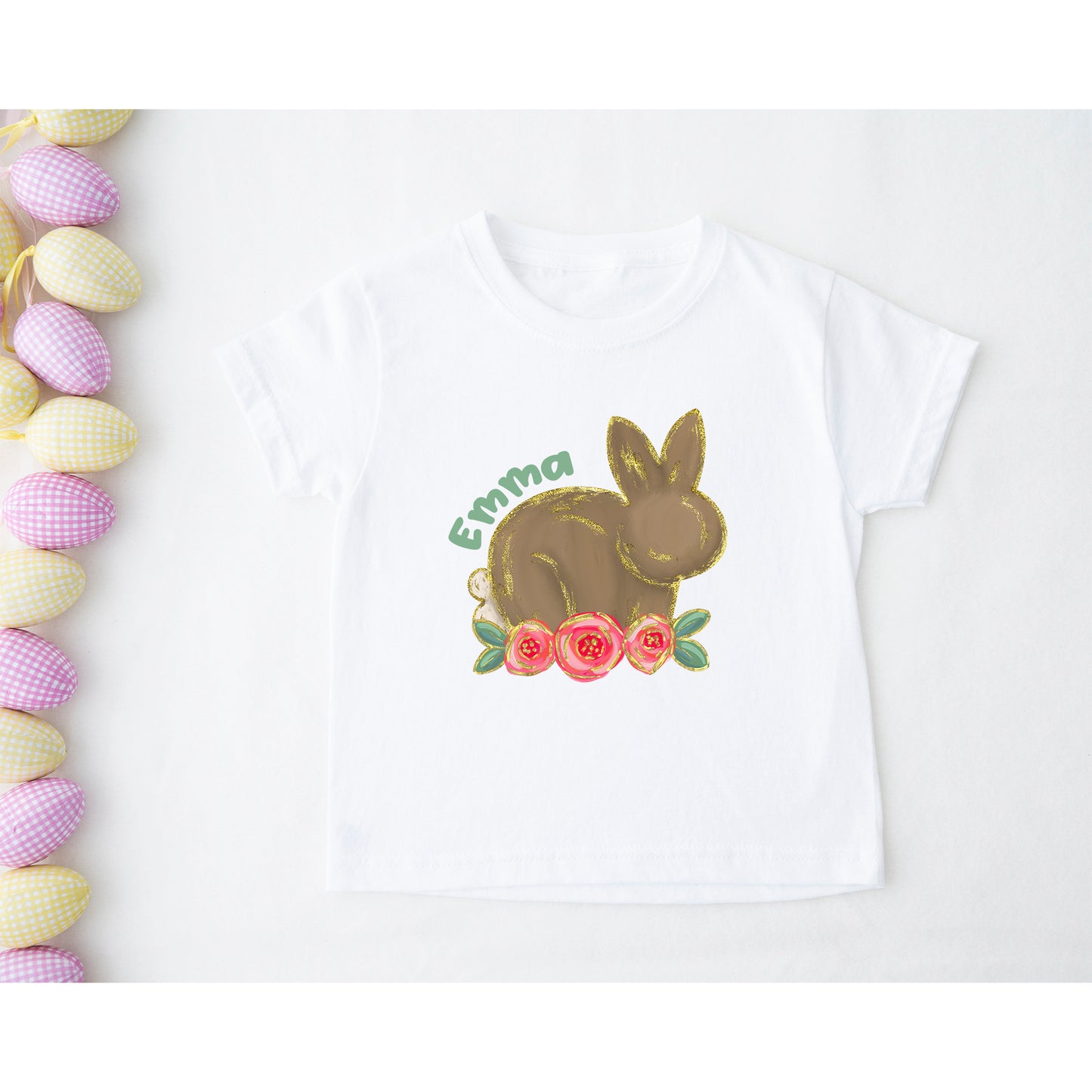 Brown Floral Bunny