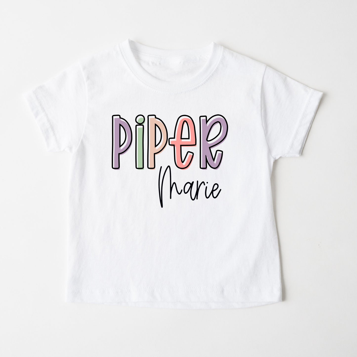 Block Letter Alpha Name - Girls