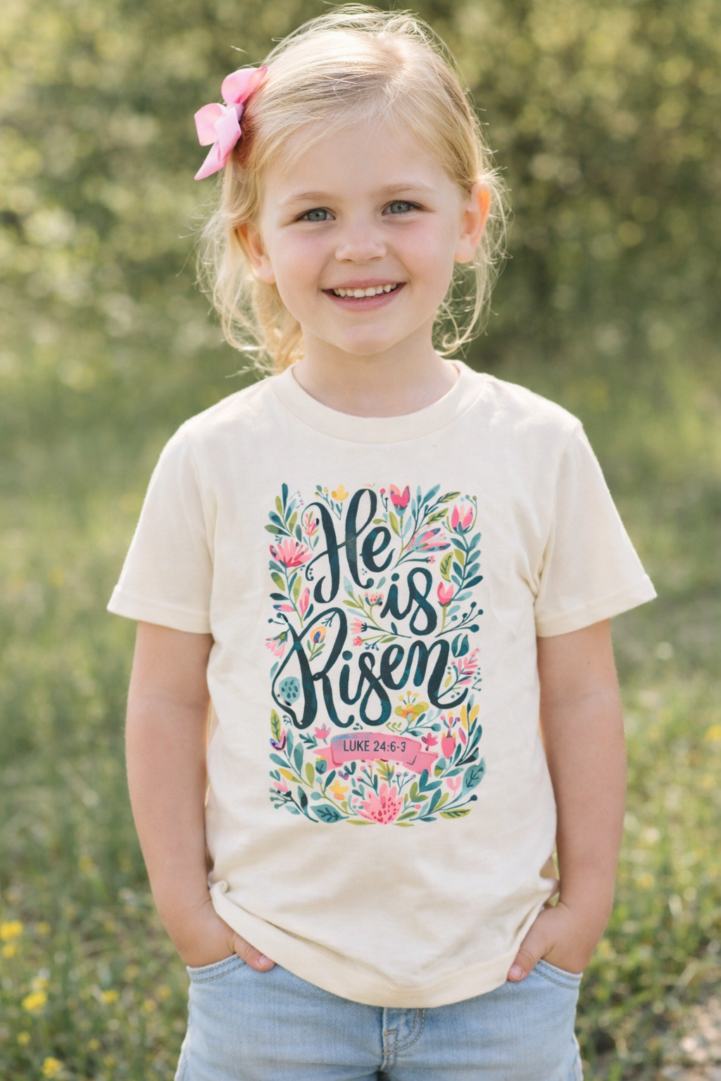 He Is Risen Easter Shirt – Toddler & Youth