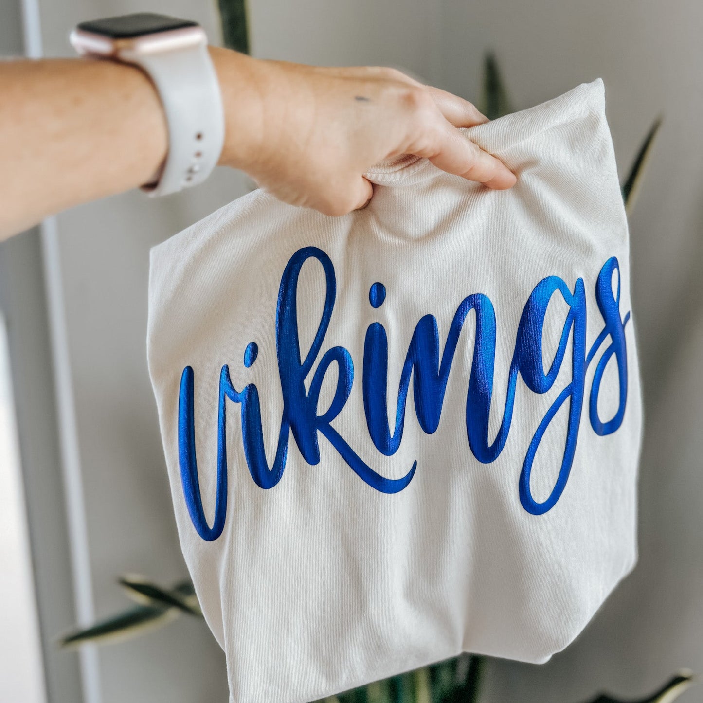 Custom Team Puff Metallic Shirt – Hand Lettered Mascot Spirit Tee