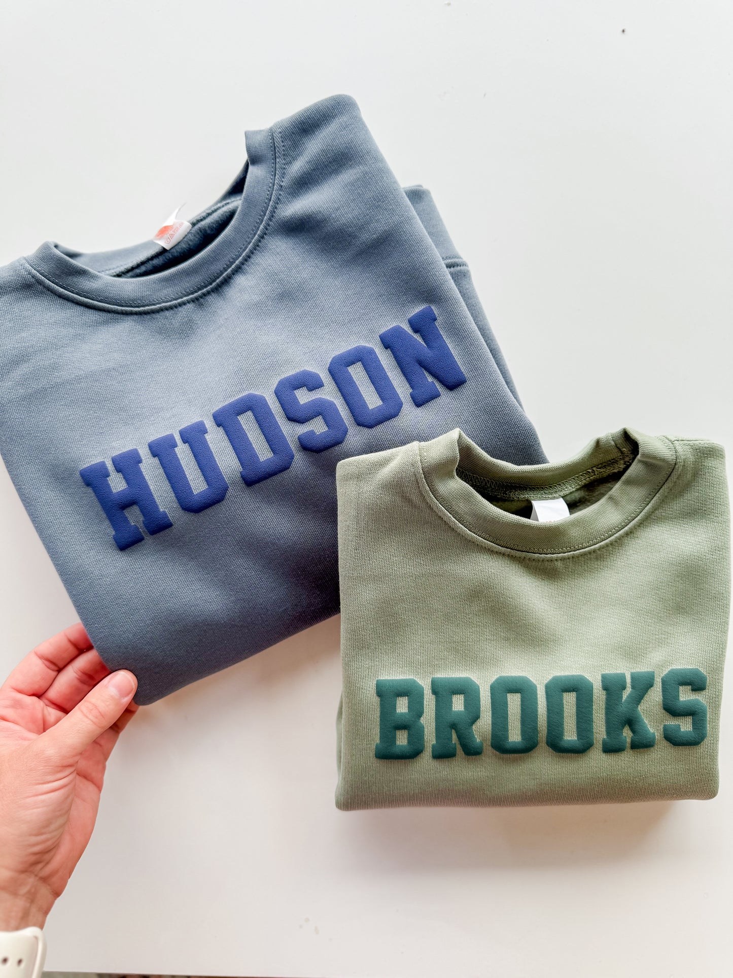 Boy's Puff Name Sweatshirt