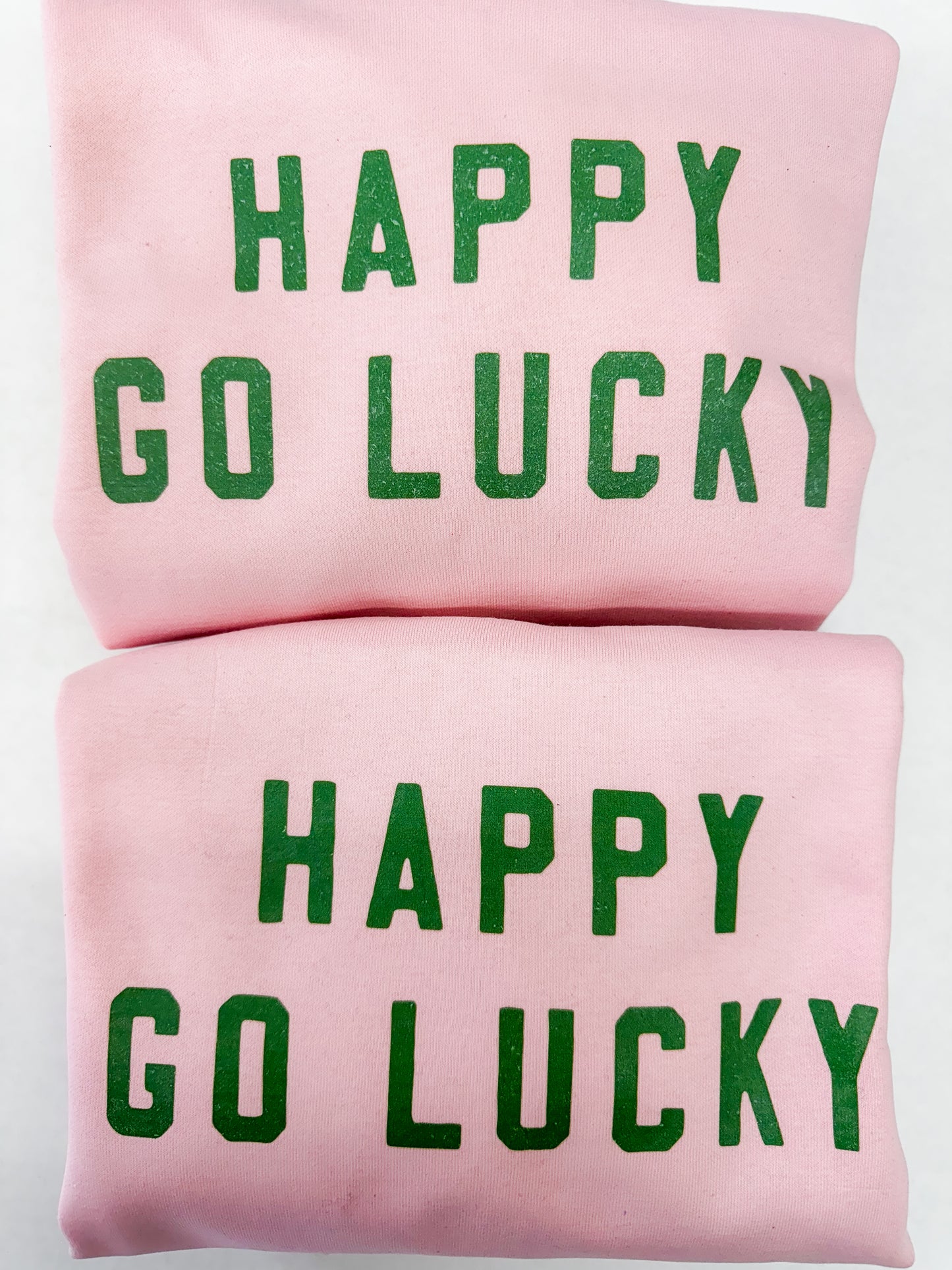 Happy Go Lucky Fleece Crewneck Sweatshirt