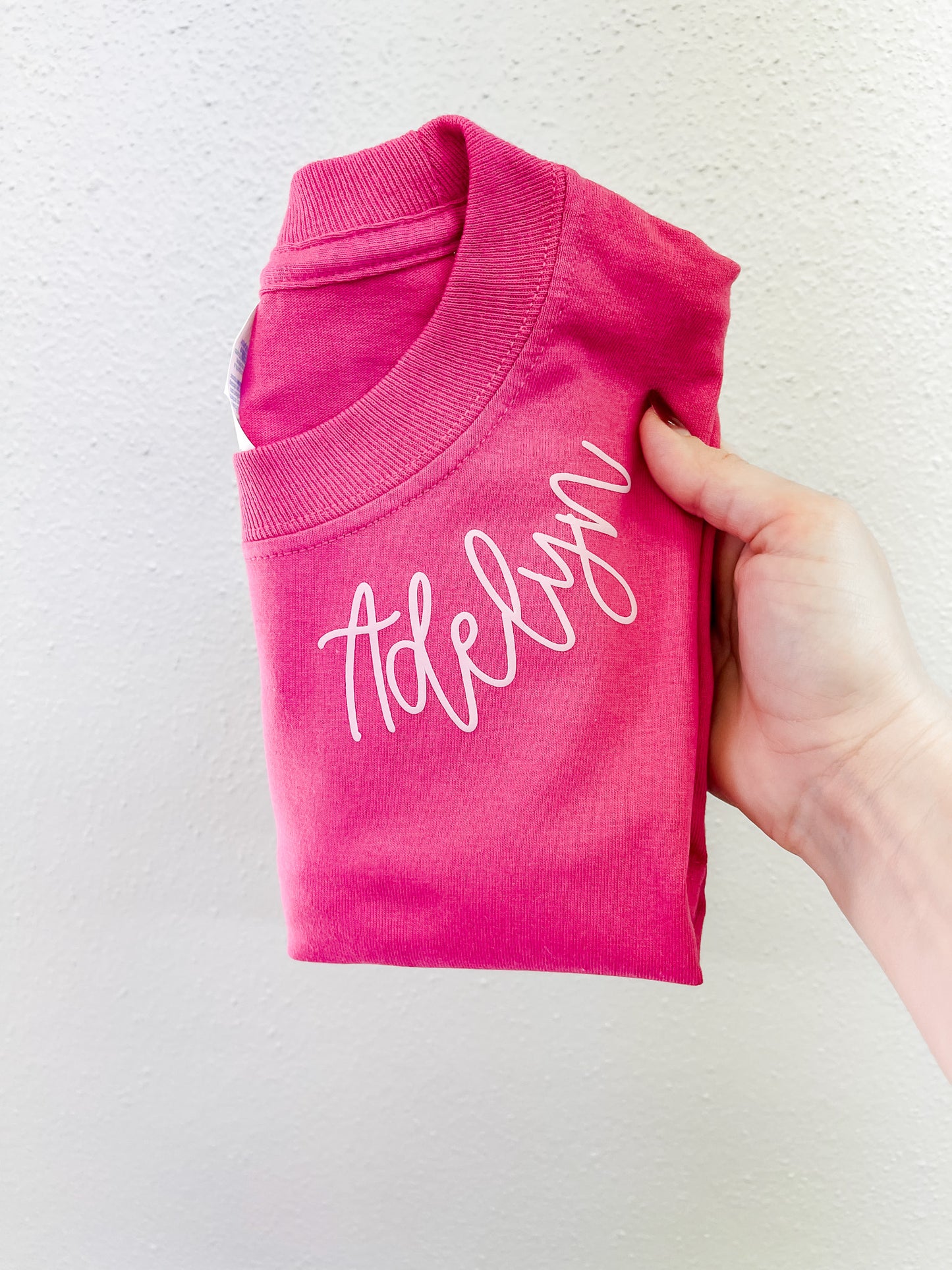 Toddler & Youth Puff Name Collar shirt