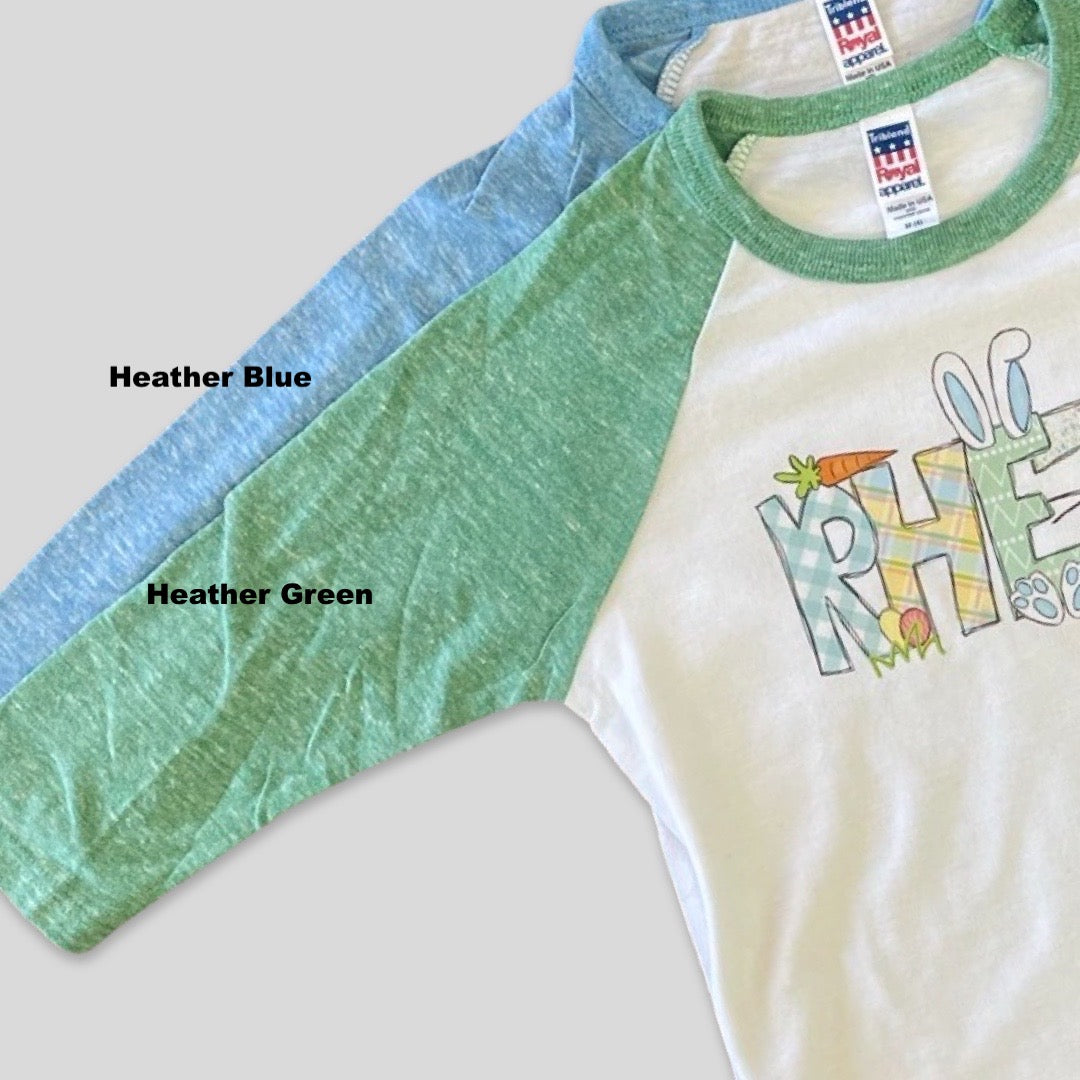 Boys Easter Alpha Name Tee