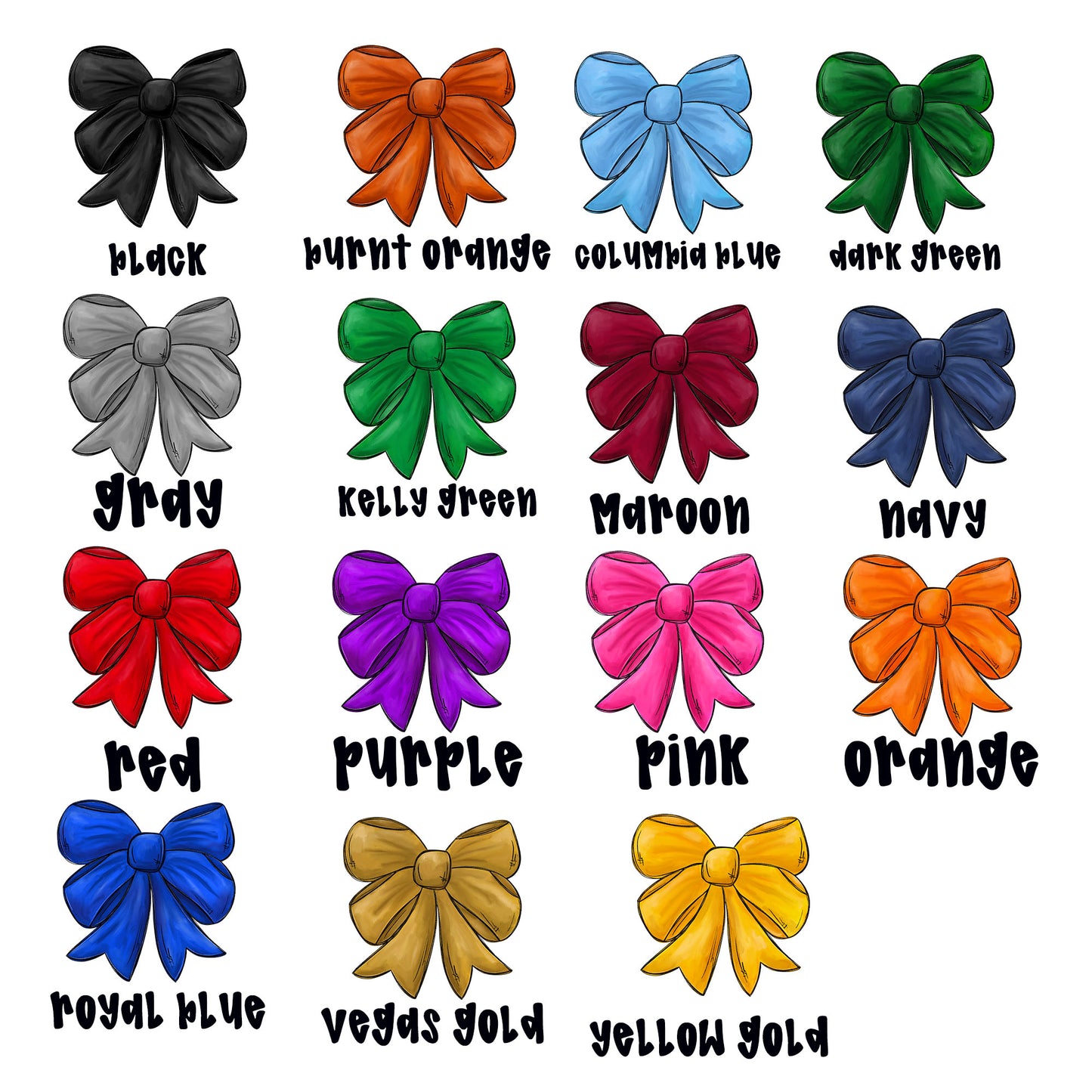 Personalized Bow Bag Tags