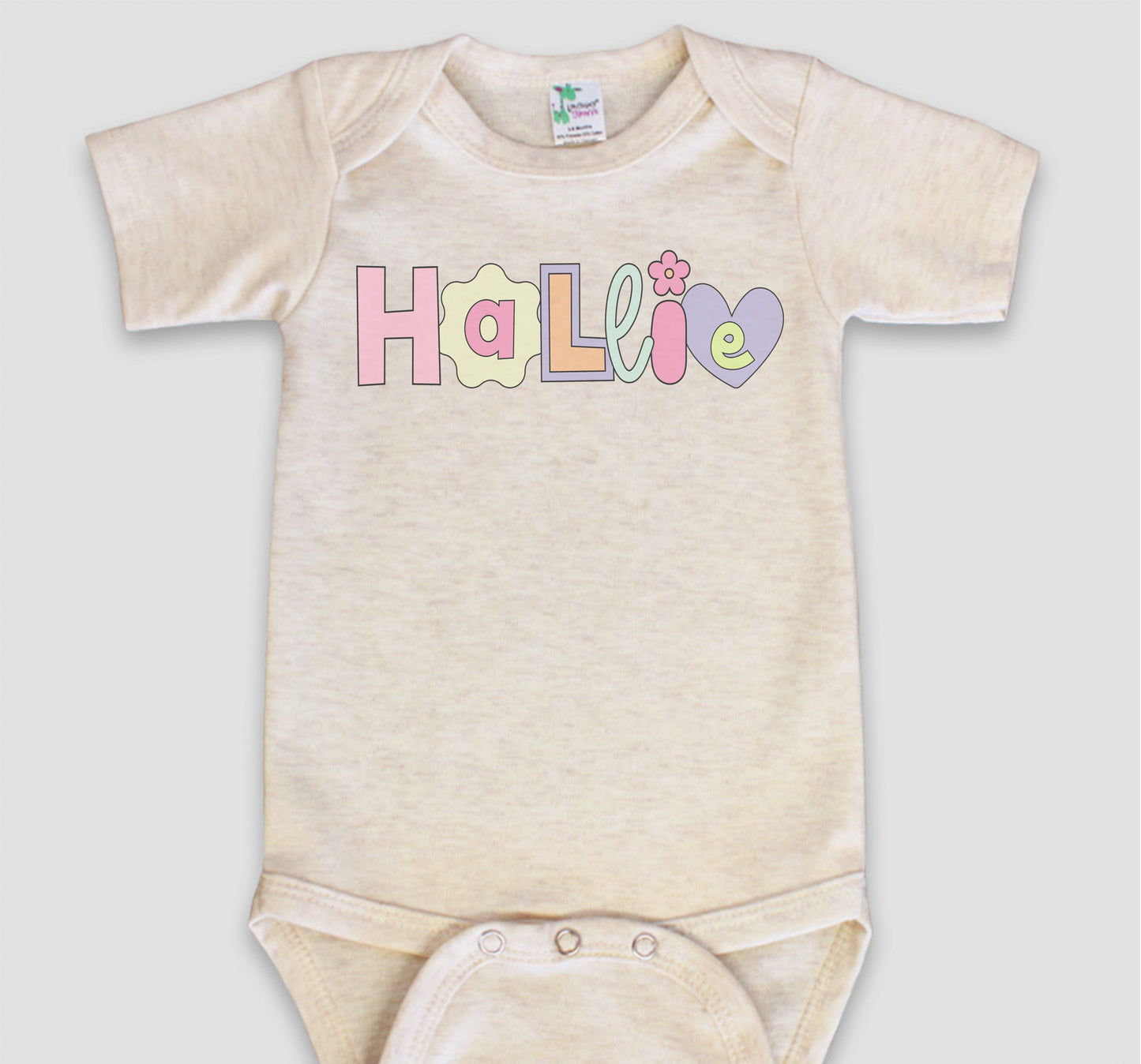 Bright Retro Alpha Name Top