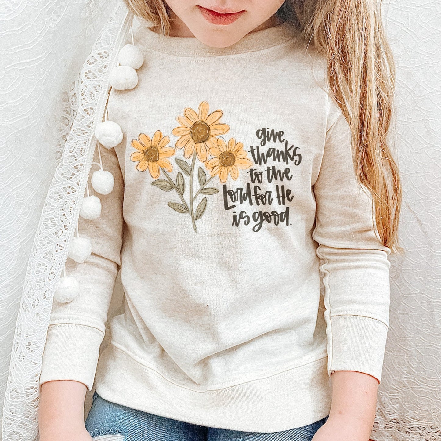 Give Thanks Sunflower Pullover