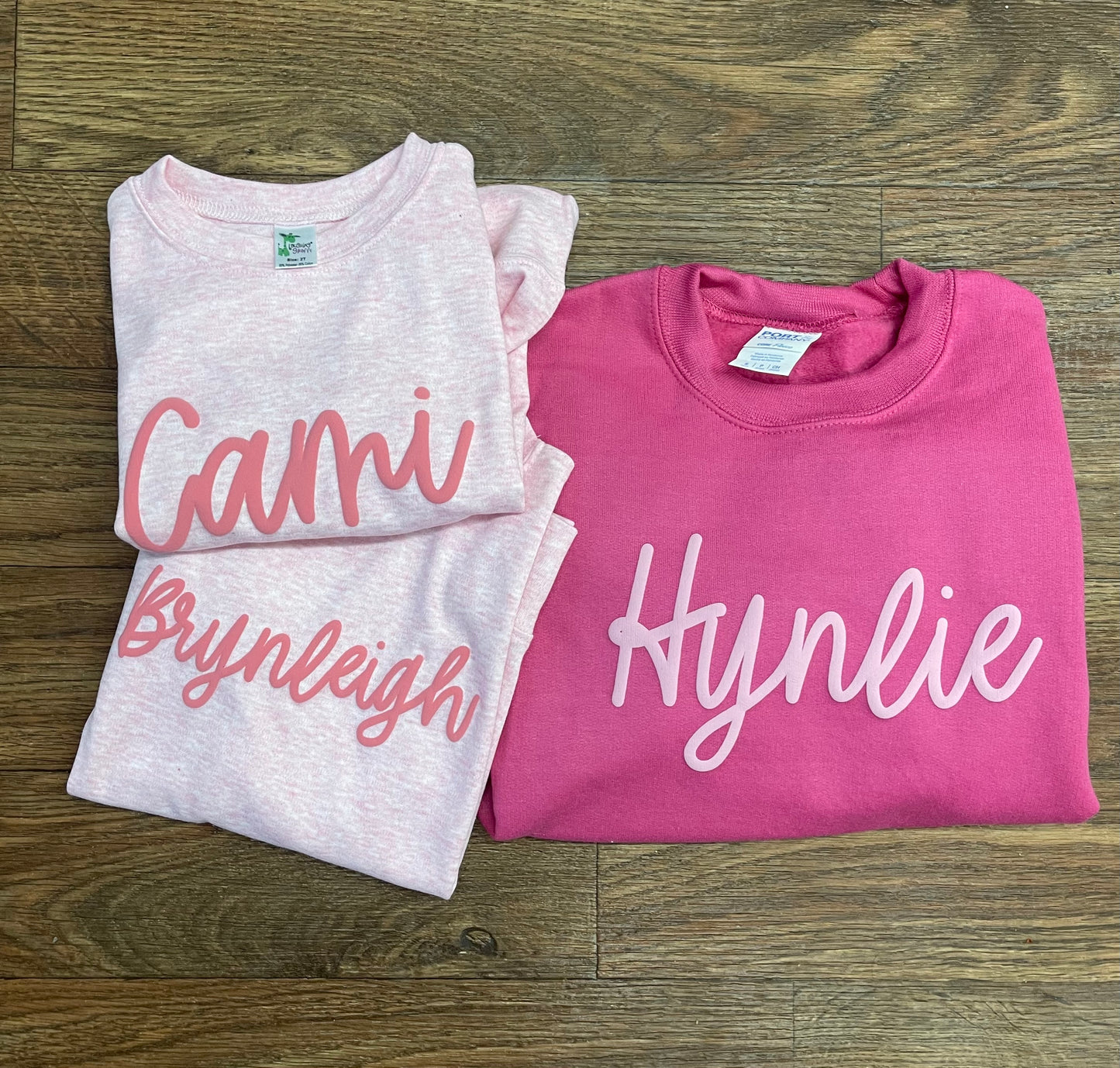 Heather Pink Puff Pullover
