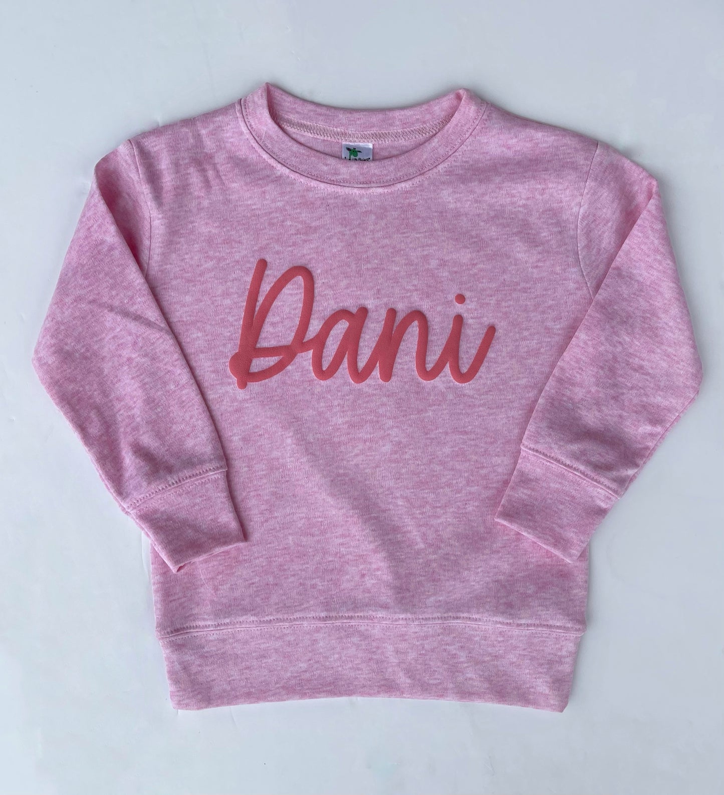 Heather Pink Puff Pullover