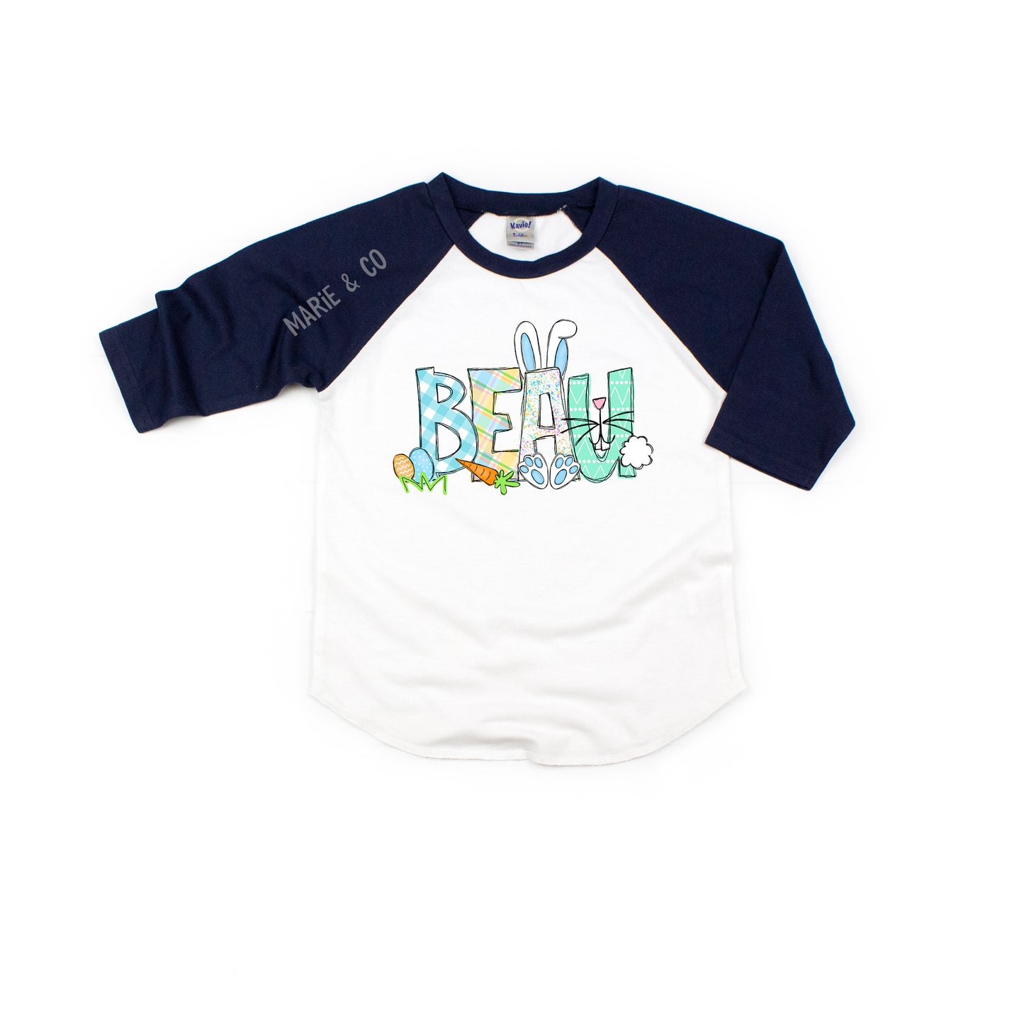 Boys Easter Alpha Name Tee