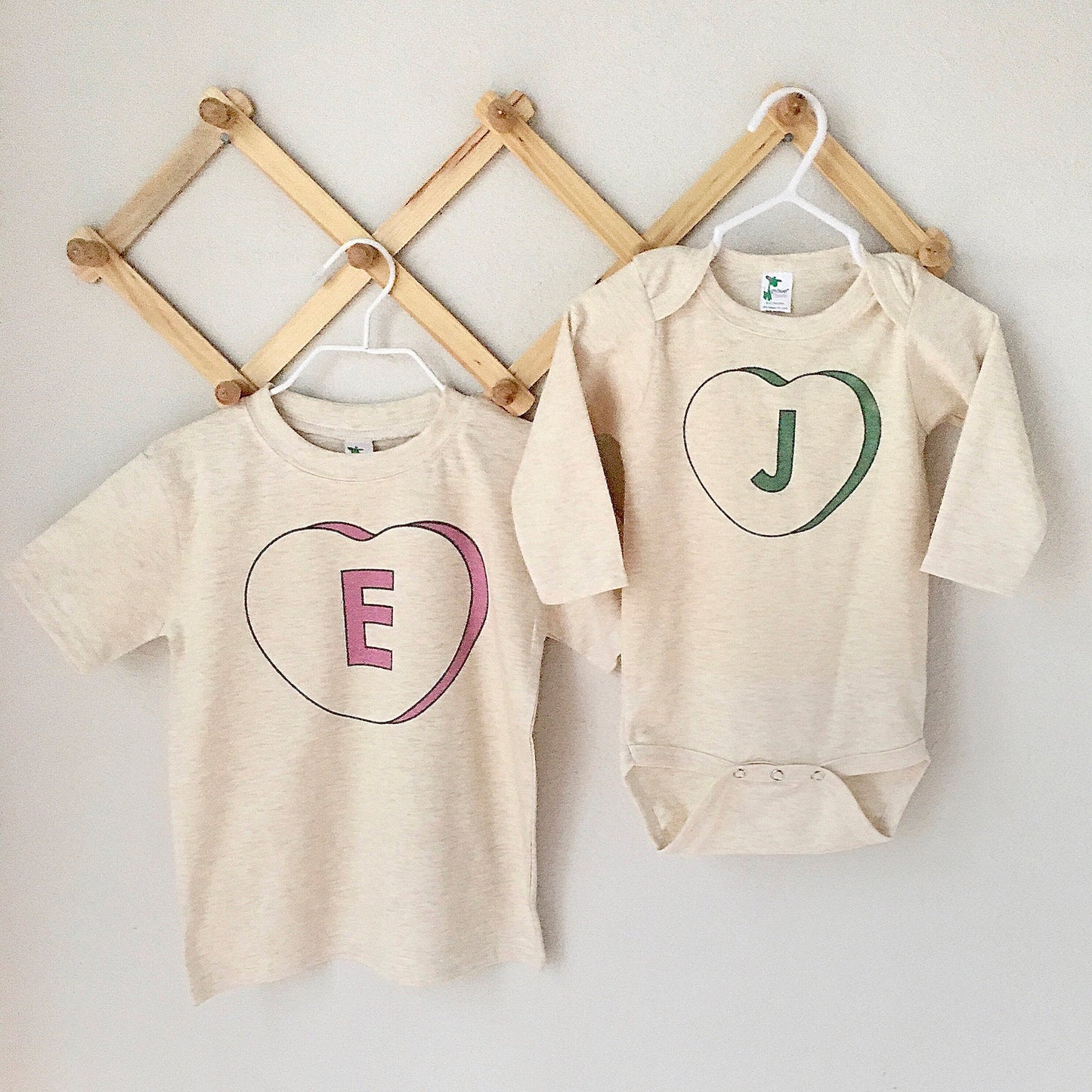 Candy Heart Initial Top