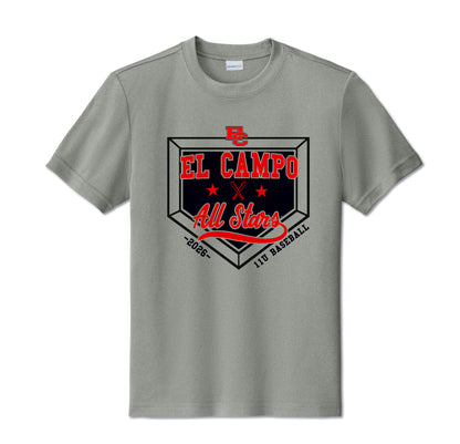 Youth Sport Tek Dry Fit Shirt 11U Boys Roster Tee