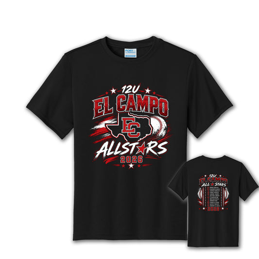 Adult Dry-Fit Roster Tee - 12U Boys