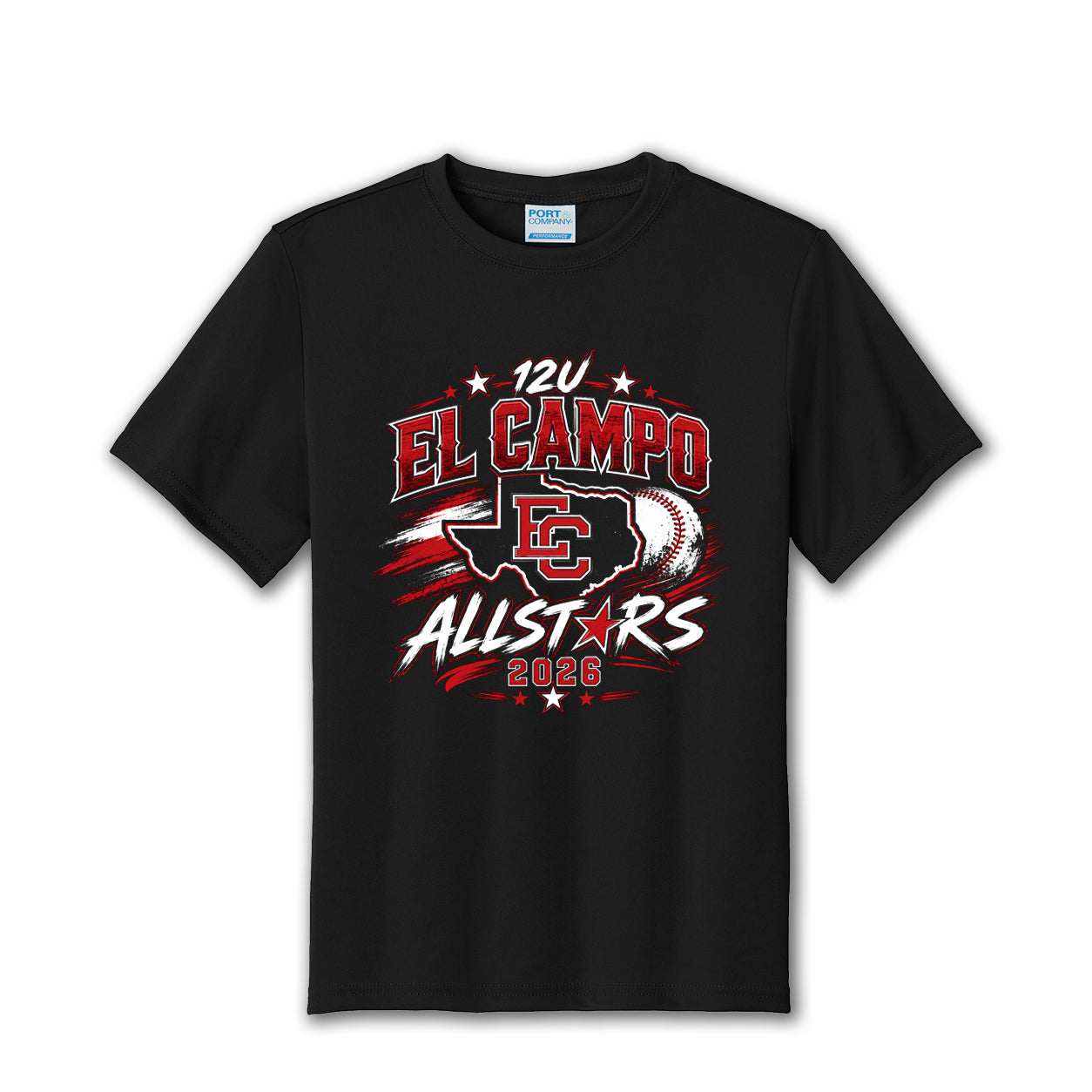 Adult Dry-Fit Roster Tee - 12U Boys