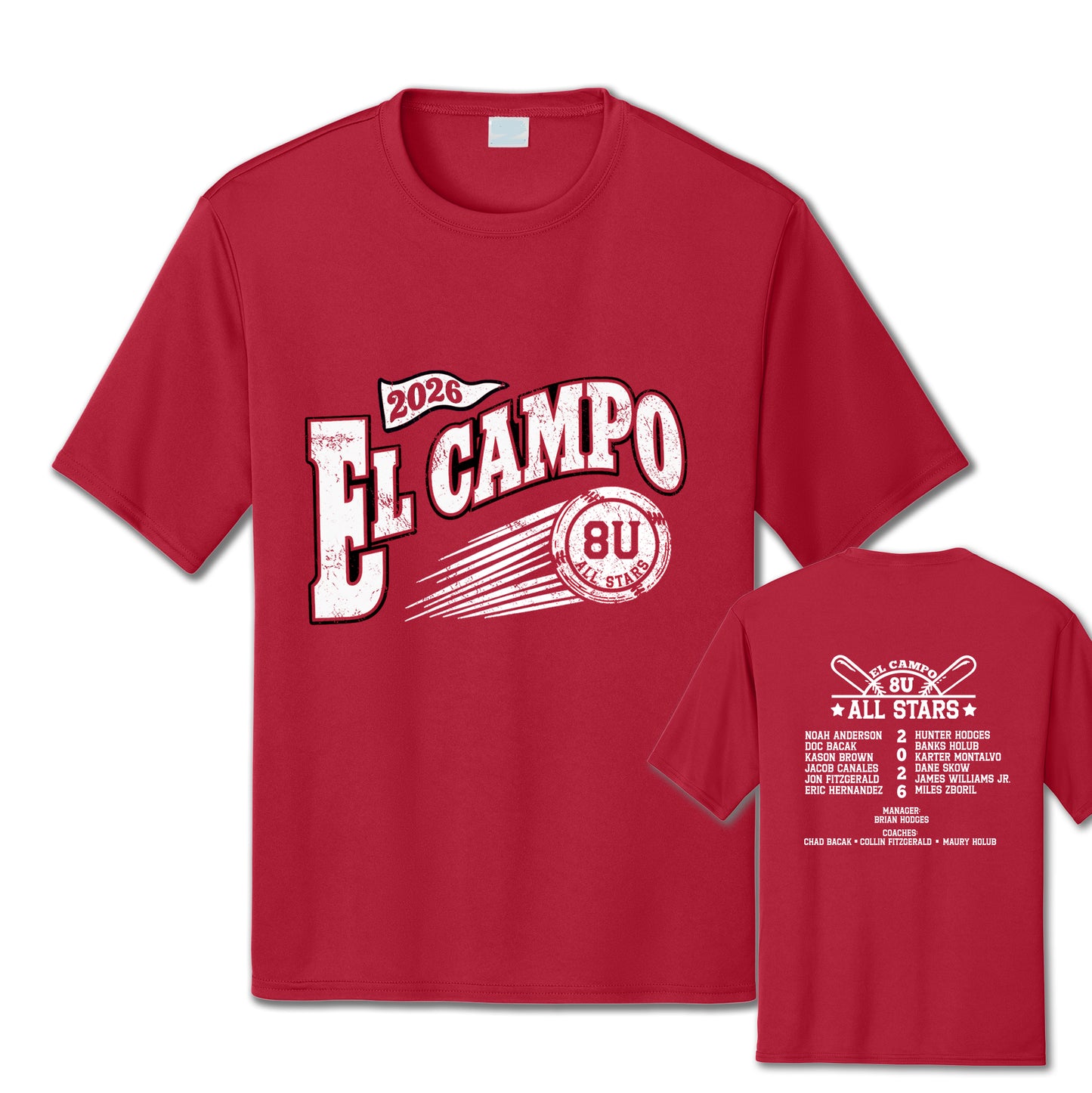 Adult Dry-Fit Roster Tee 8U Boys