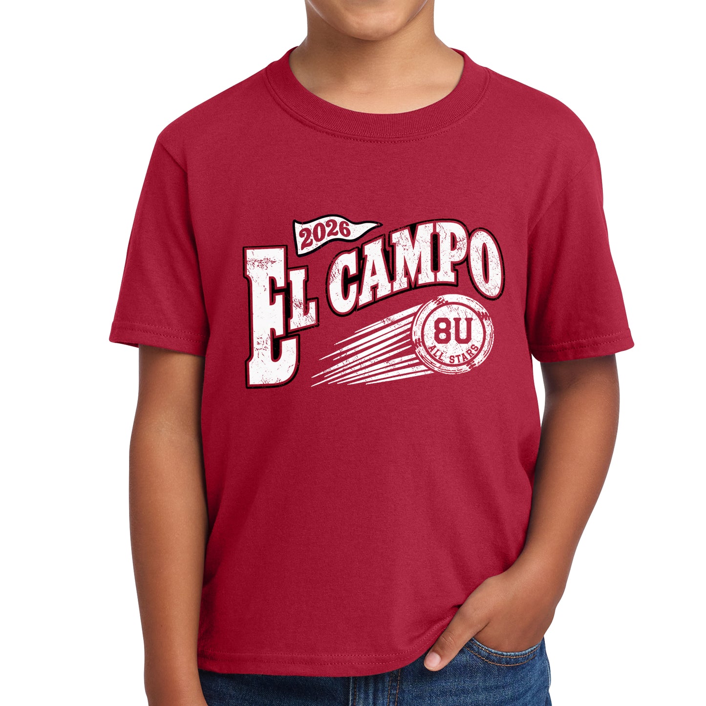 Toddler & Youth Cotton Roster Tee 8U Boys