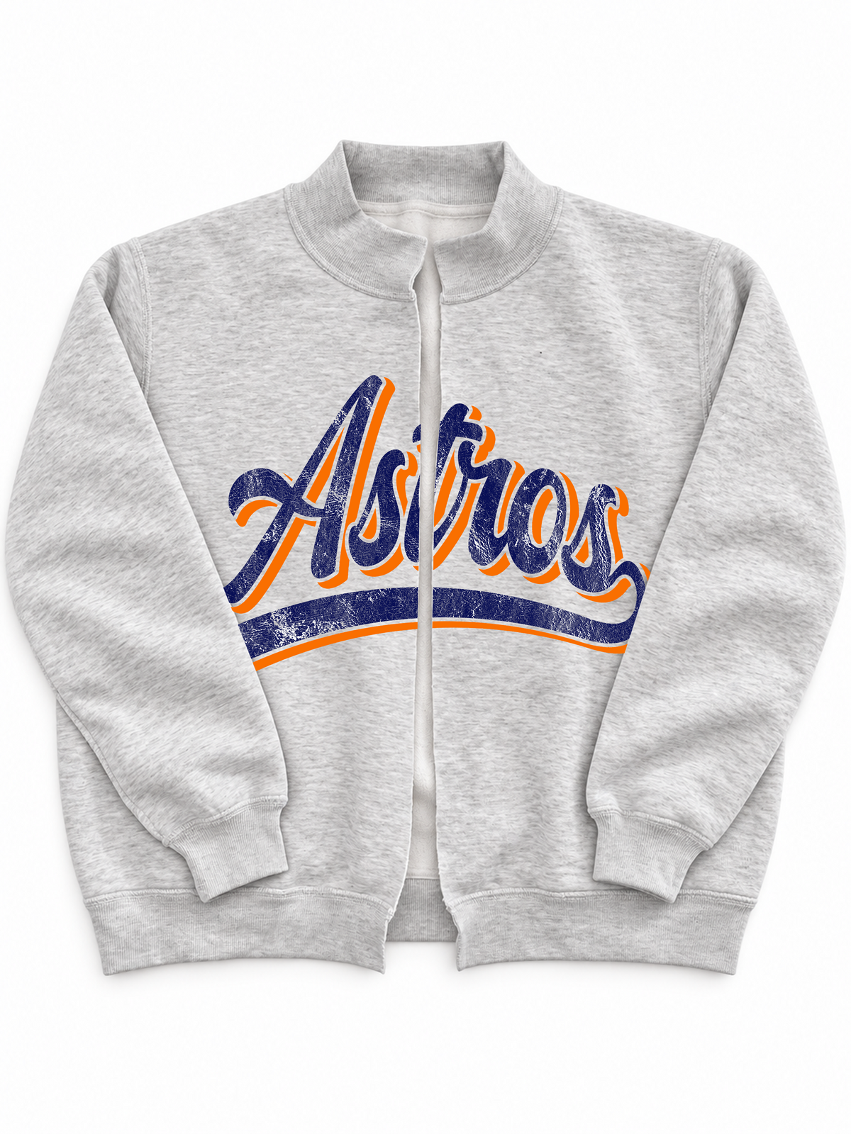 Custom Mock Neck Sweatshirt Cardigan
