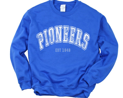 Pioneers Varsity Letter Sweatshirt