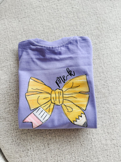 Custom Bow Grade Tee – Monogram + Grade