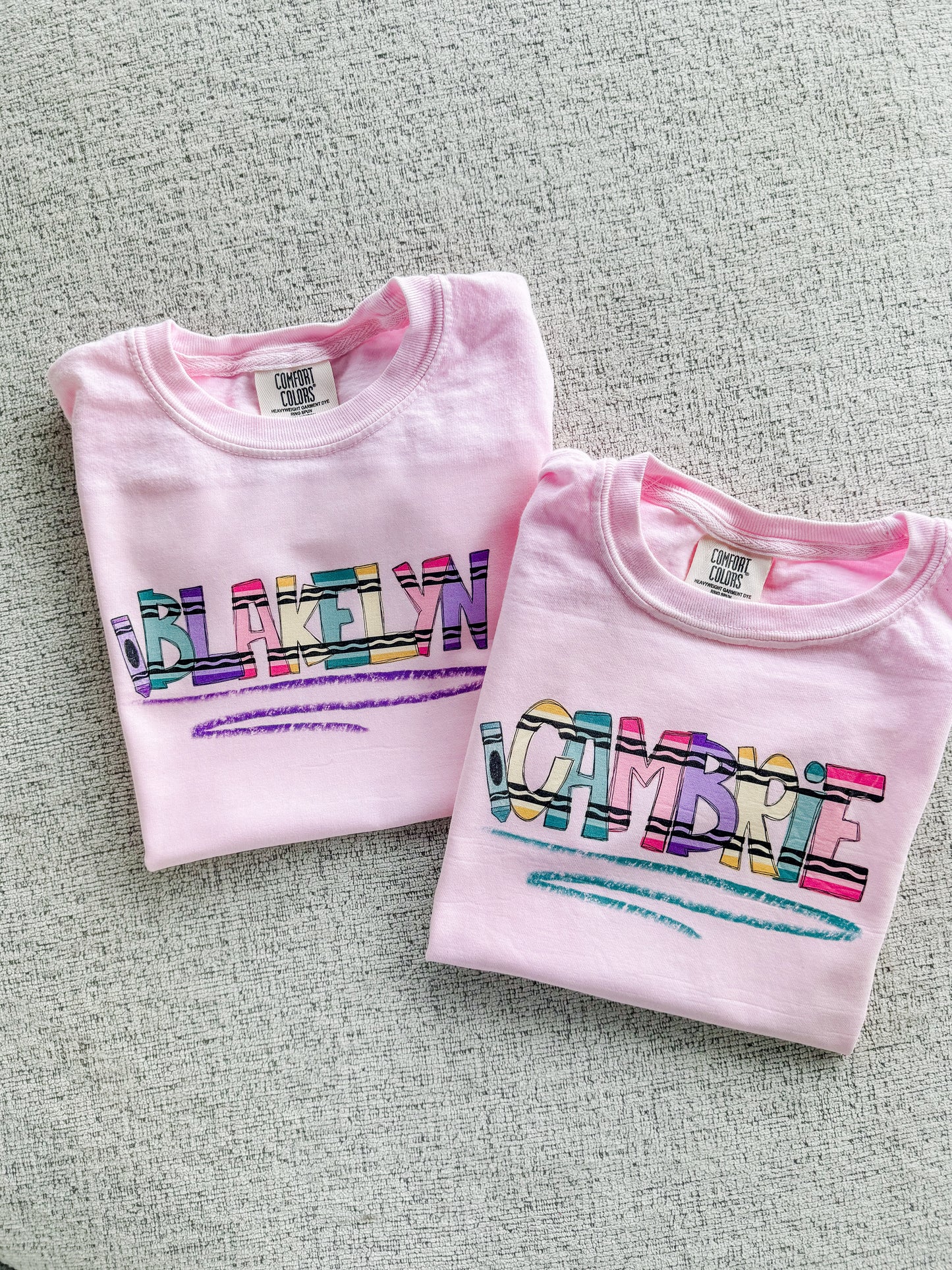 Crayon Name Tshirt