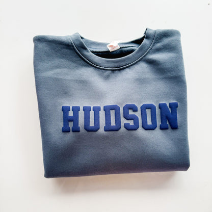 Boy's Puff Name Sweatshirt