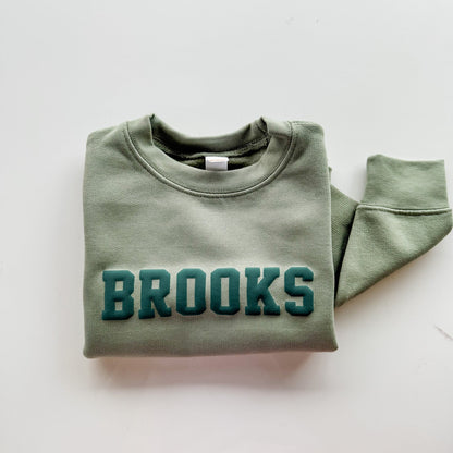Boy's Puff Name Sweatshirt
