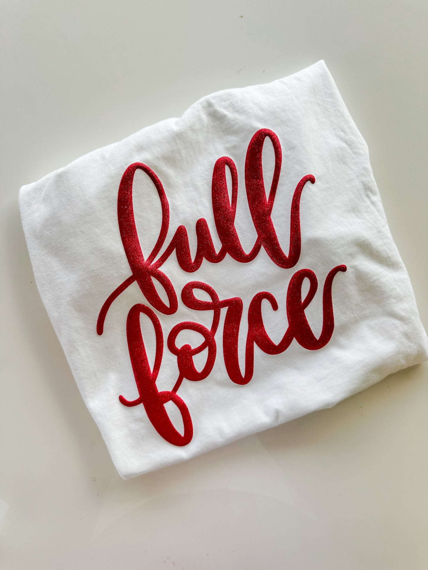 Full Force Hand Lettered Puff Glitter