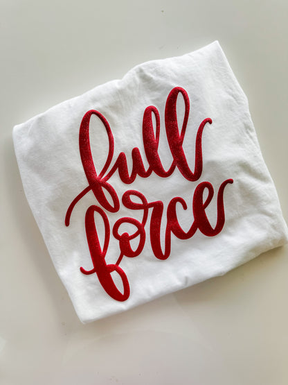 Full Force Hand Lettered Puff Glitter