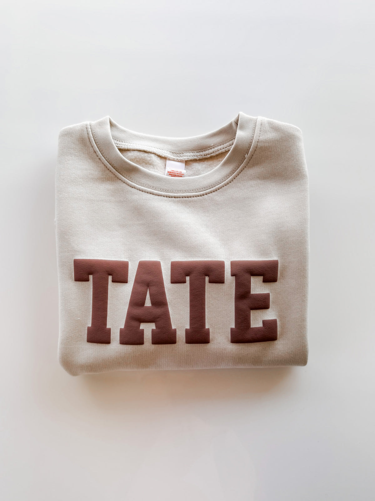 Custom Kids Puff Name Sweatshirt