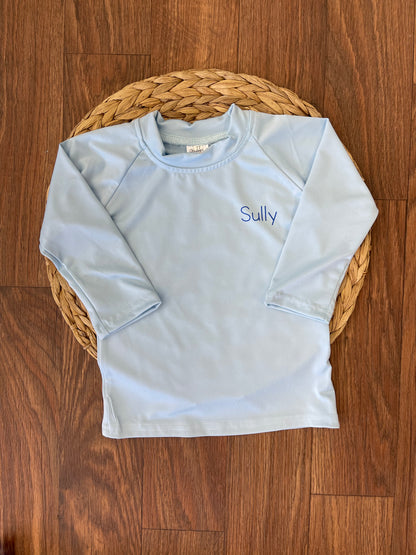 Corner Chest Name Rash Guard