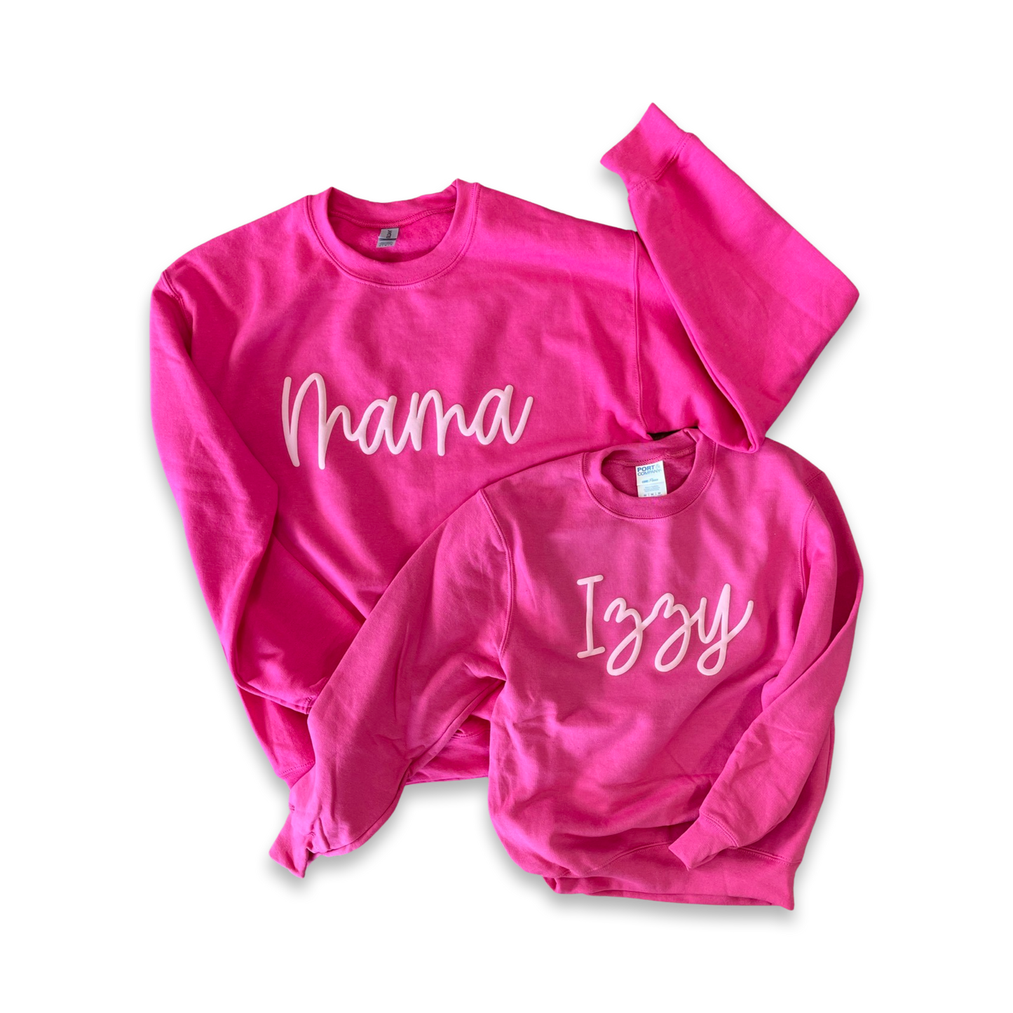 Adult Pink Puff Fleece Sweatshirt