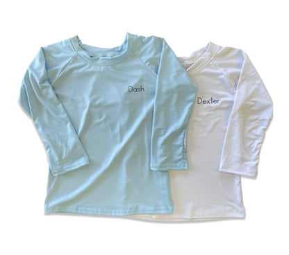 Corner Chest Name Rash Guard