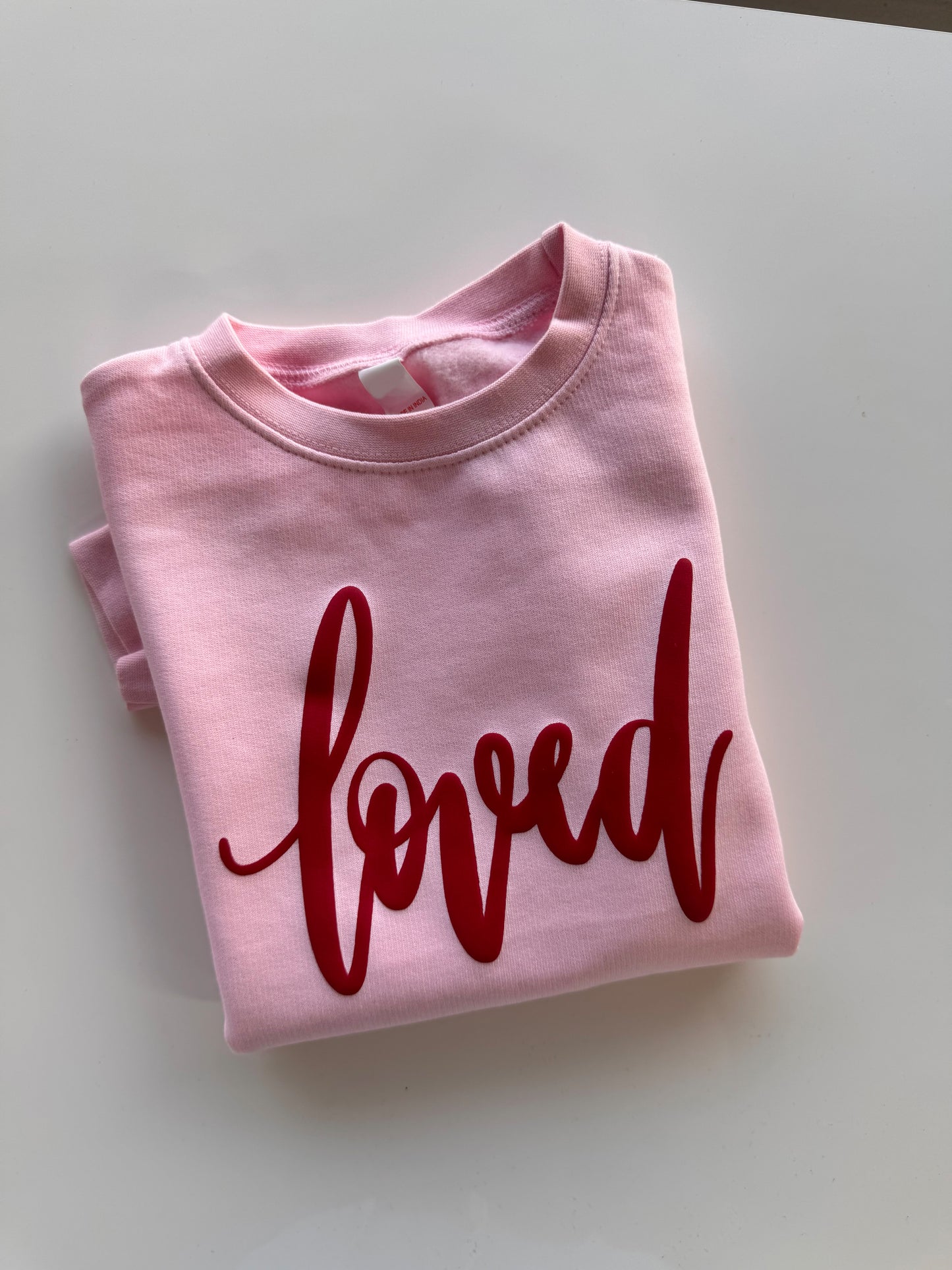 Loved Puff Print Sweatshirt