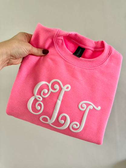 Women's Monogram Puff Print Sweatshirt