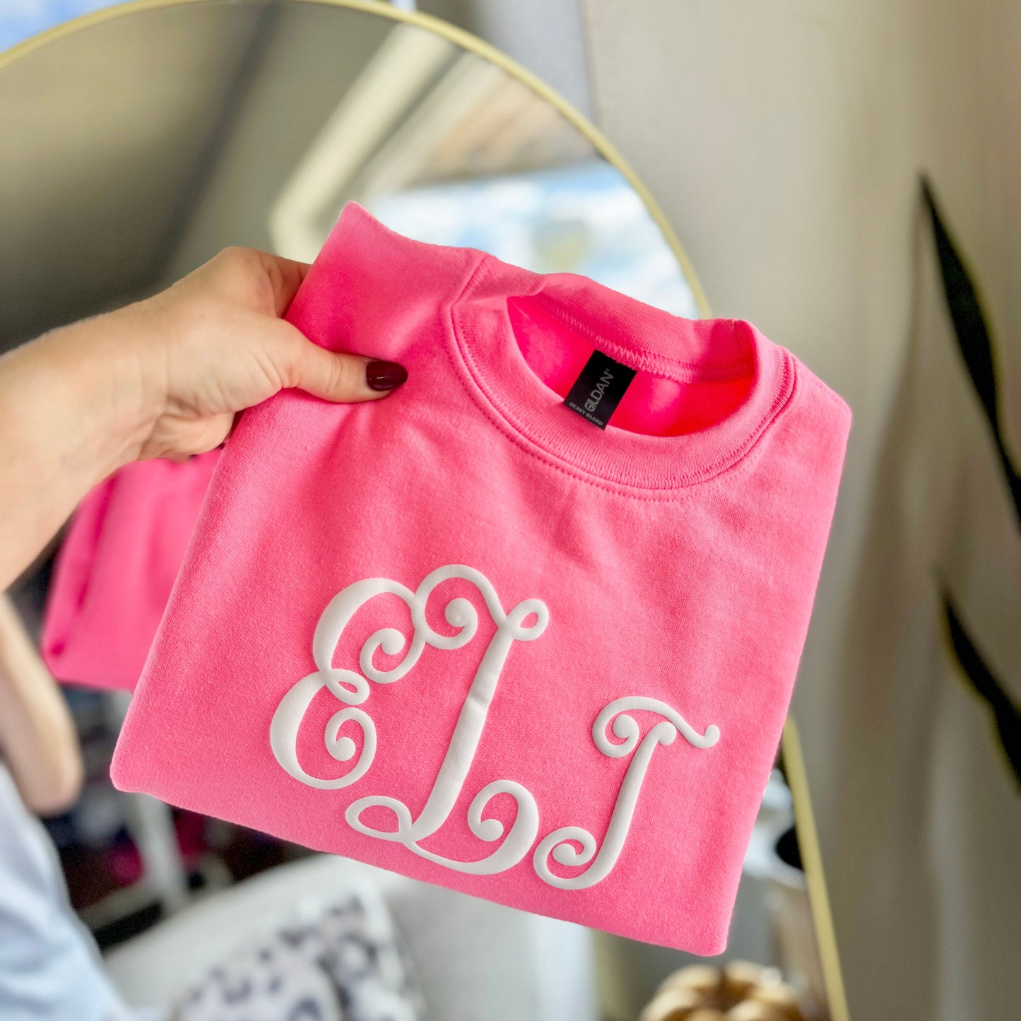 Women's Monogram Puff Print Sweatshirt