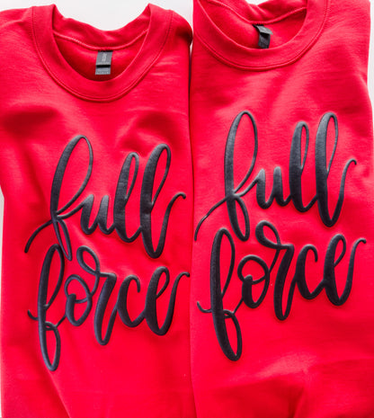 Full Force Hand Lettered Puff Glitter