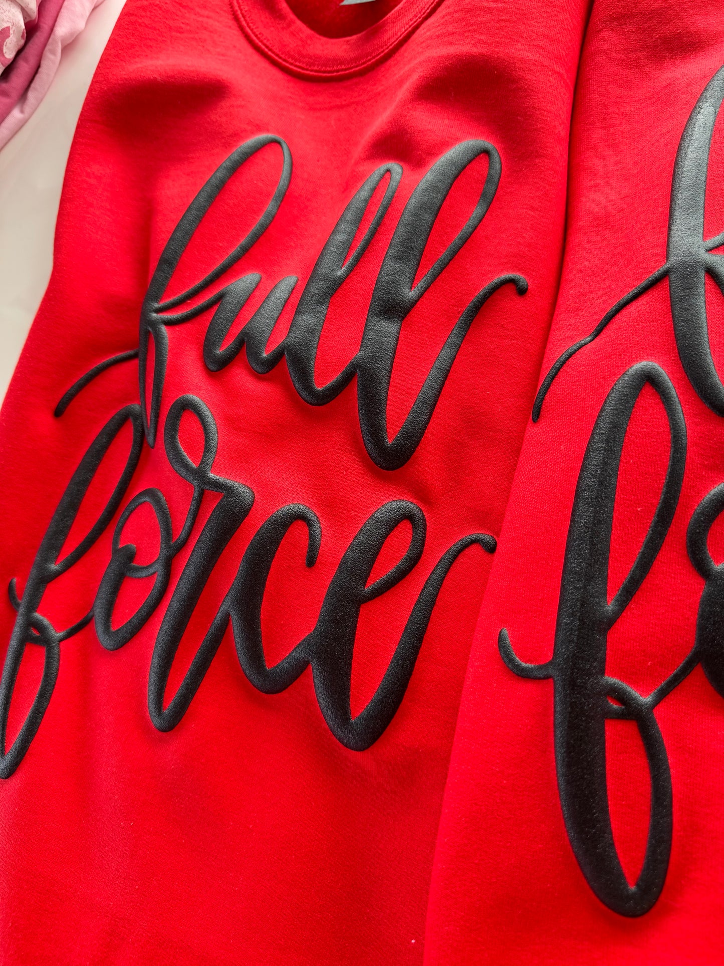 Full Force Hand Lettered Puff Glitter