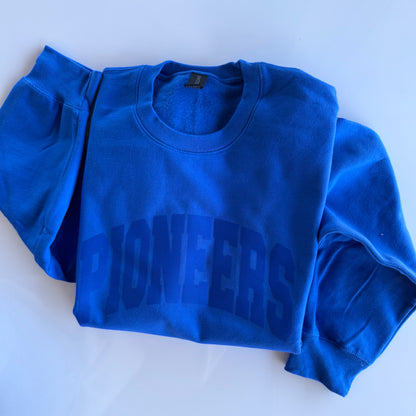 Tone-on-Tone Custom Varsity Letter Sweatshirt
