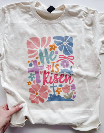 He Is Risen Easter Shirt – Toddler & Youth