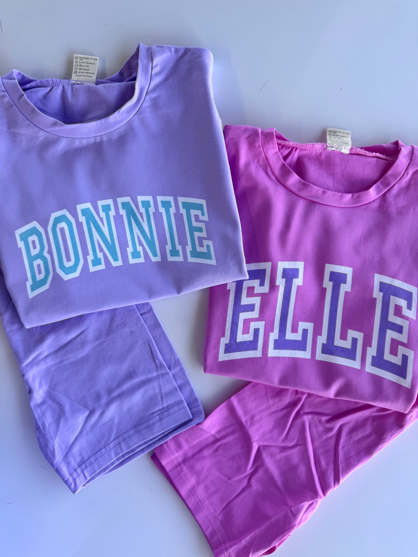 Personalized Girls Biker Short Set