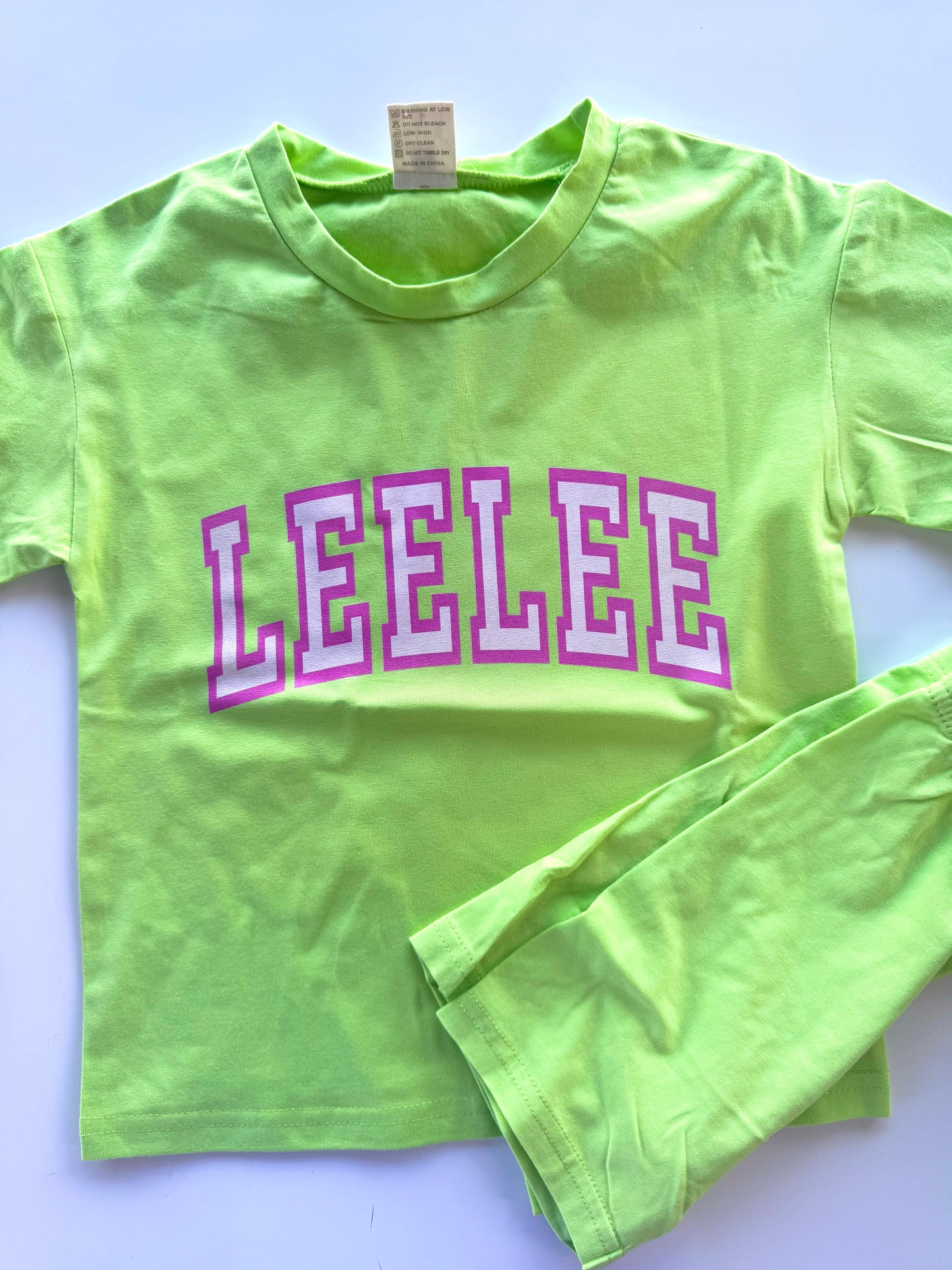 Personalized Girls Biker Short Set