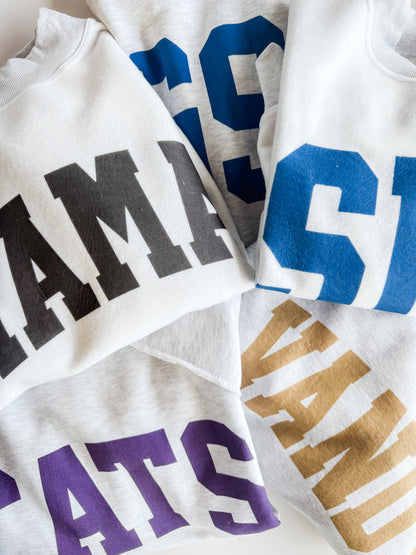 Custom Printed Reversible Mock Neck Fleece Sweatshirt
