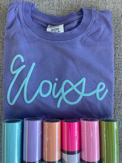 Youth Personalized Puff tee