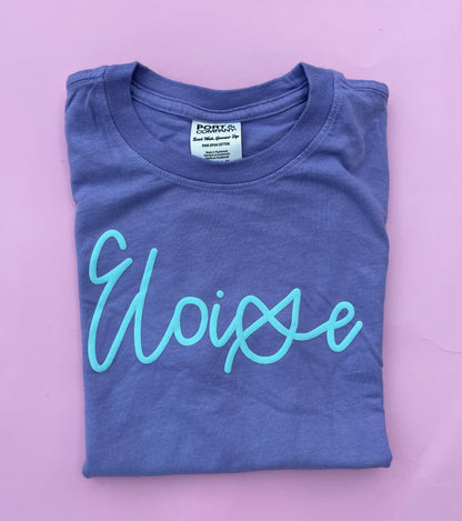Youth Personalized Puff tee