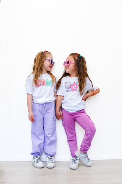 Bright Retro Alpha Name Top