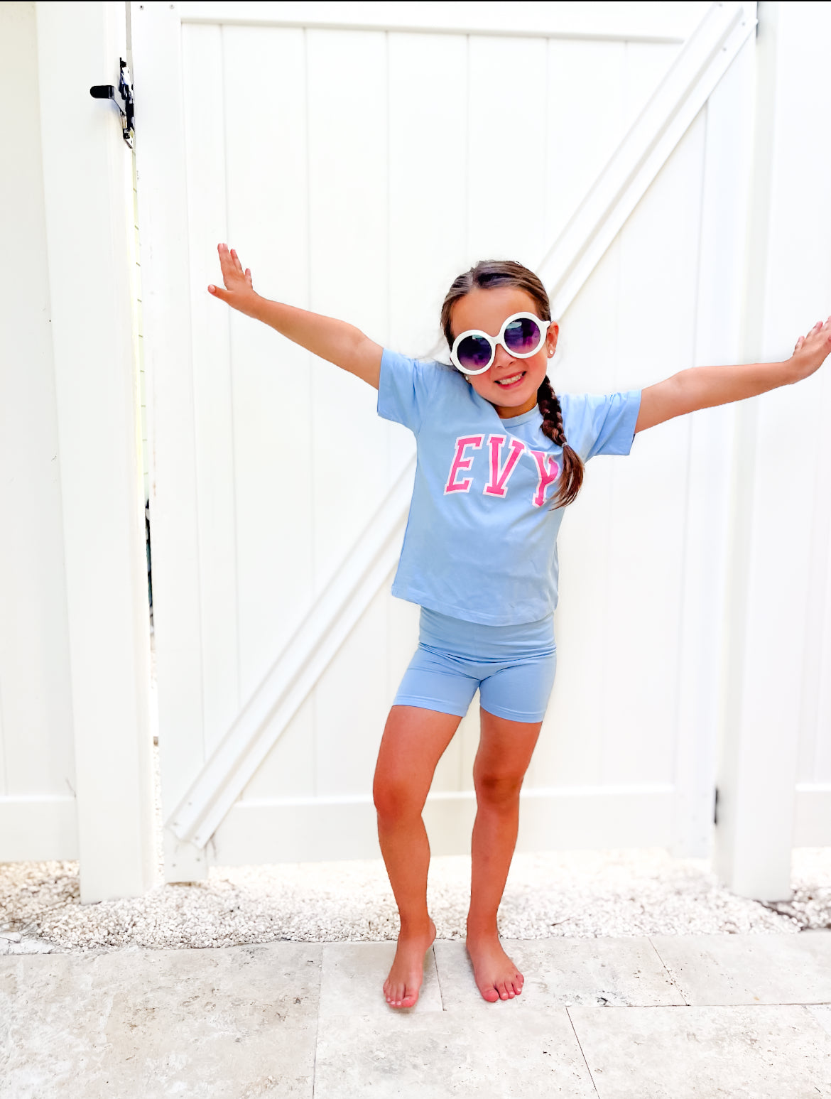 Personalized Girls Biker Short Set