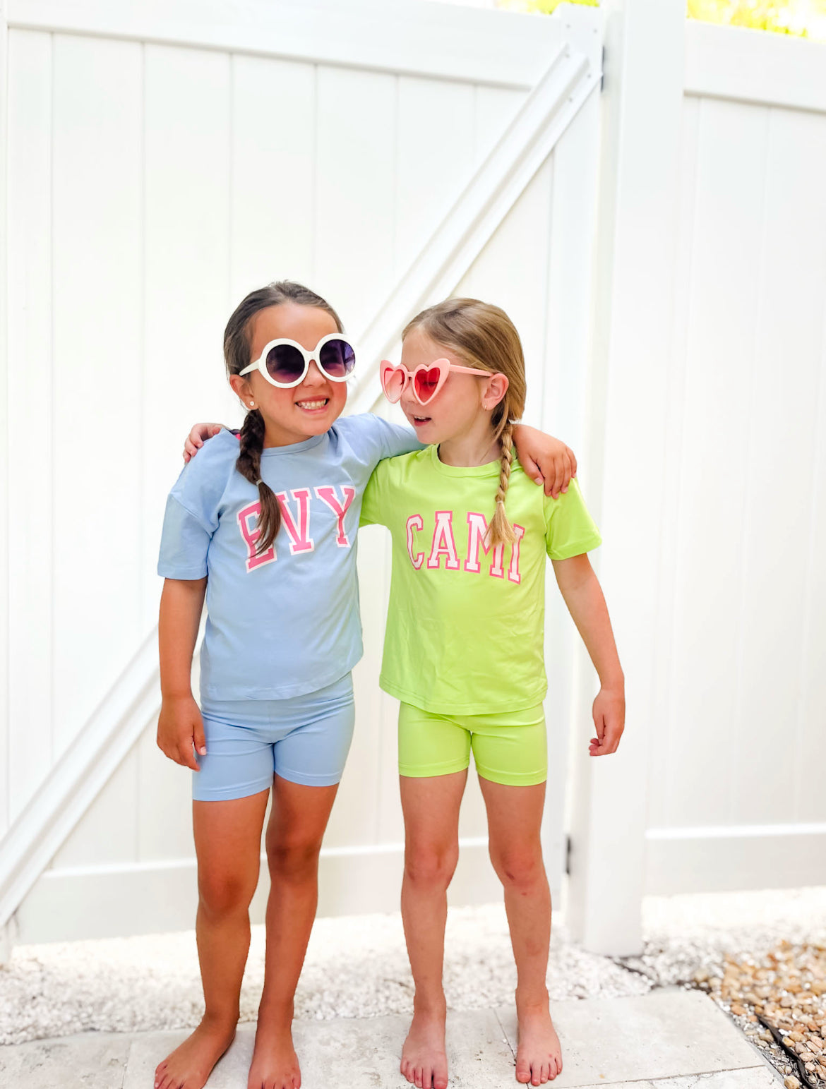 Personalized Girls Biker Short Set