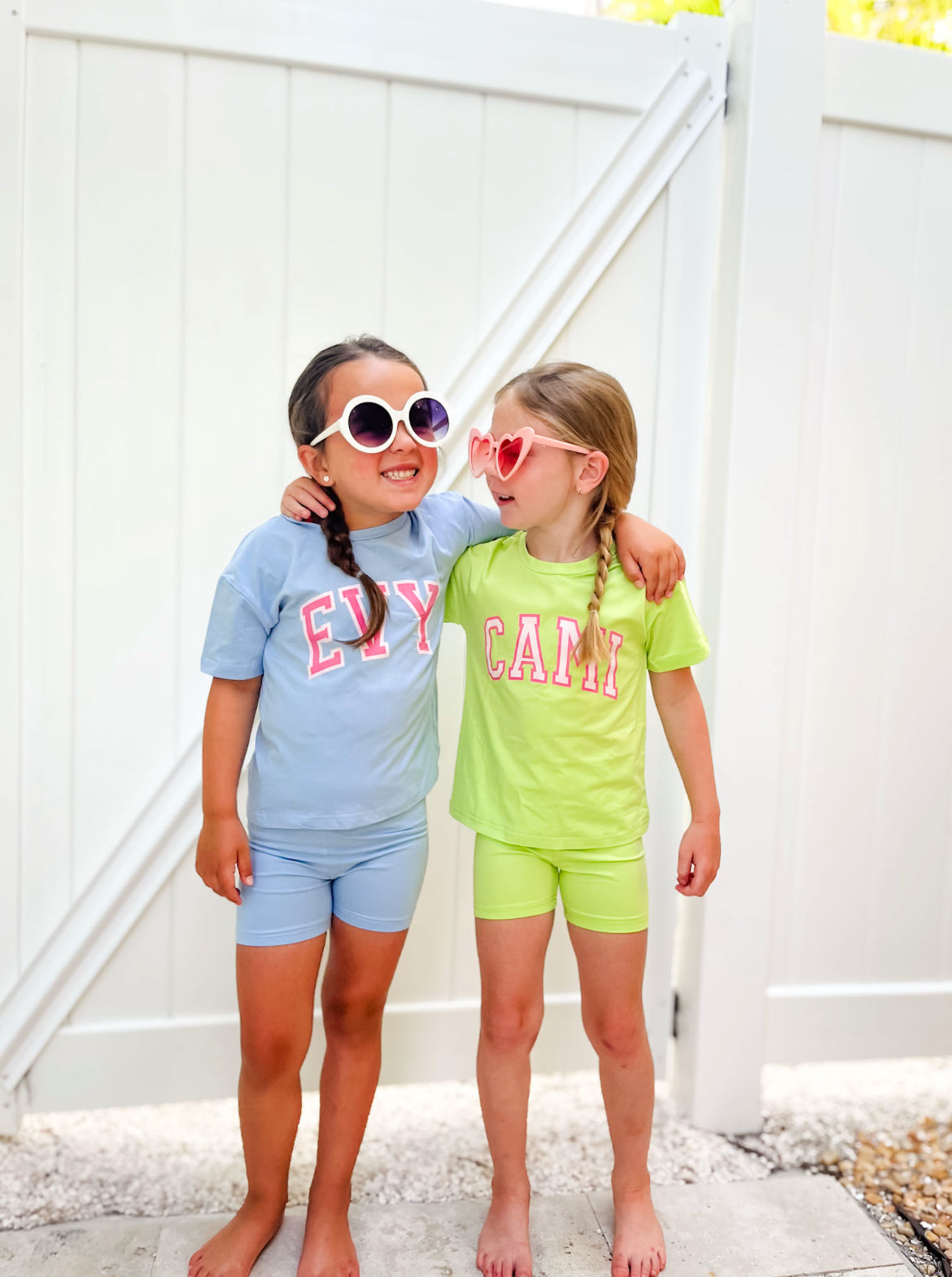 Personalized Girls Biker Short Set