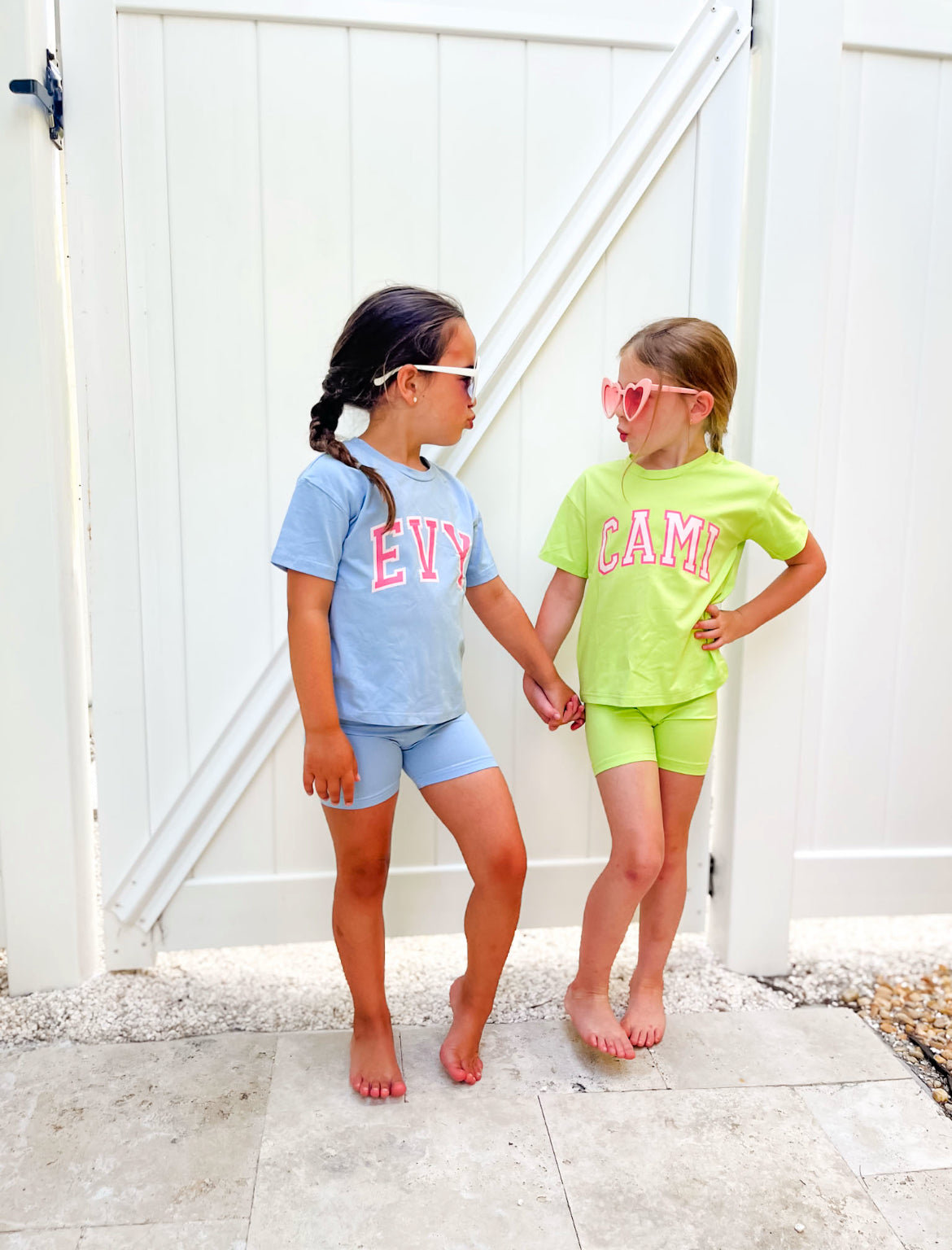 Personalized Girls Biker Short Set