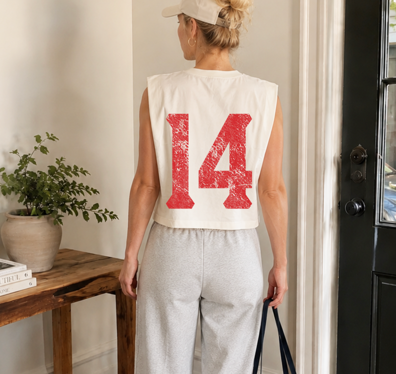 Boxy Rally Tank with Oversized Number